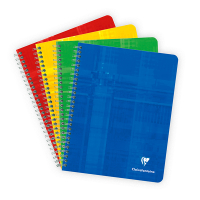 Clairefontaine spiraalblok A5+ gelinieerd 90 grams 60 vel assorti 5 stuks 883C 250424