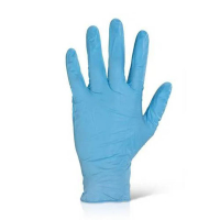 Click Nitril wegwerphandschoenen s lichtblauw (100 stuks) 298024
