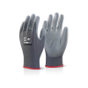 Click PU gecoat handschoenen L grijs (10 stuks) 298066 - 1