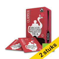 Aanbieding: 2x Clipper Bio English Breakfast thee (6 x 25 stuks)