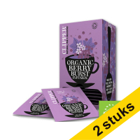 Aanbieding: 2x Clipper Bio Infusion Berry Burst thee (6 x 25 stuks)