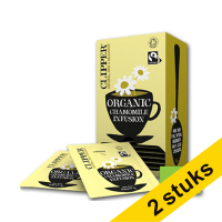 Aanbieding: 2x Clipper Bio Infusion Chamomile thee (6 x 25 stuks)