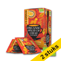 Aanbieding: 2x Clipper Bio Spiced Up Chai thee (6 x 25 stuks)