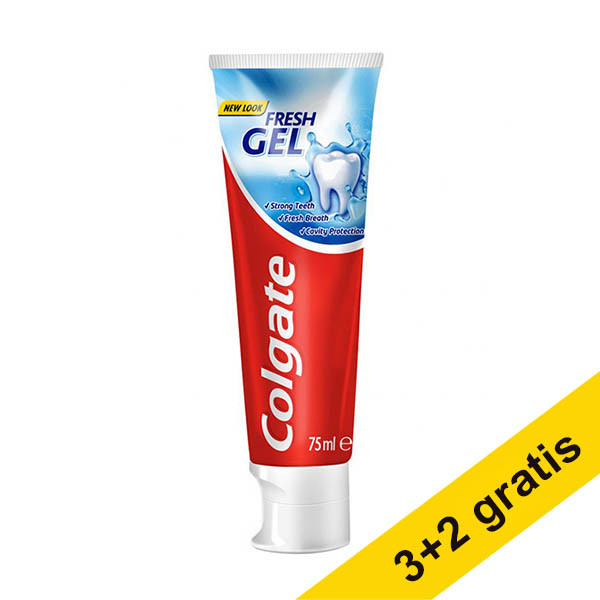 Aanbieding: 5x Colgate Blue Fresh Gel tandpasta (75 ml) SCO02027 - 1