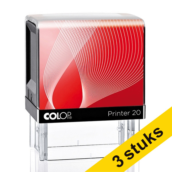 Aanbieding: 3x Colop Printer 20 tekststempel personaliseerbaar 229197 - 1