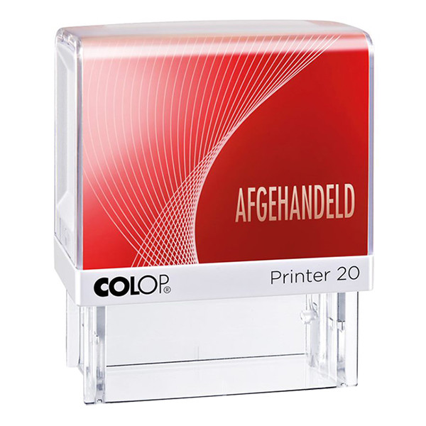 Colop Printer 20 'Afgehandeld' tekststempel zelfinktend rood 136009 229139 - 1