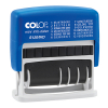 Colop S120/WD tekst- en datumstempel zelfinktend blauw/rood