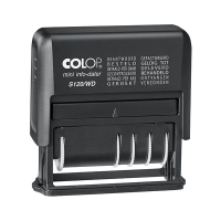 Colop S120/WD tekst- en datumstempel zelfinktend blauw/rood 229149