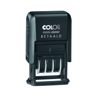 Colop S160 'Betaald' tekst- en datumstempel zelfinktend blauw/rood 229151