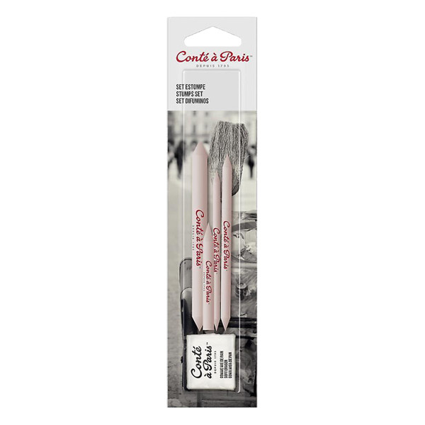 Conté à Paris doezelaar en houtskool gum set 405218 - 1