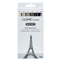 Copic Ciao markerset Warm Grey Tones (6 stuks)