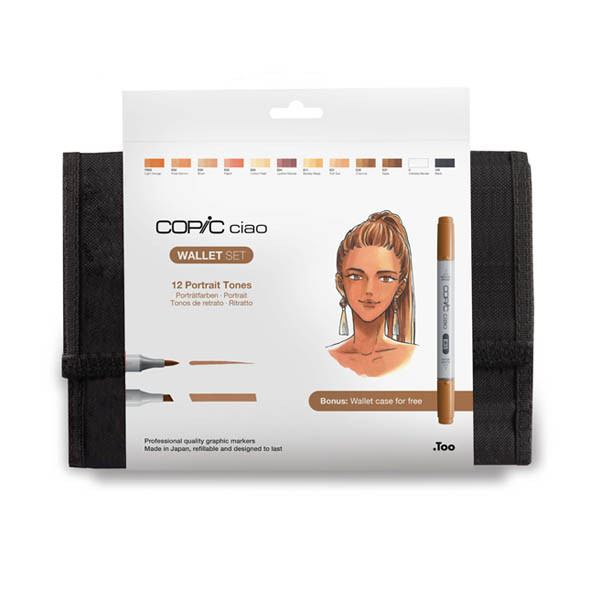 Copic Ciao markerset in map Portrait Tones (12 stuks) 22075735 311063 - 2