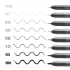 Copic Multiliner finelinerset zwart (0,05 mm - BM) 8 stuks 2207510 311065 - 3