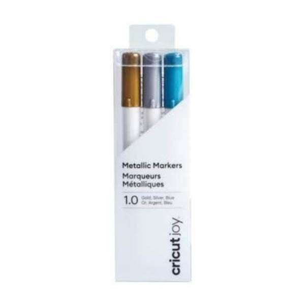 Cricut Joy markers met medium punt goud, zilver en blauw (3 stuks) 448003 - 1