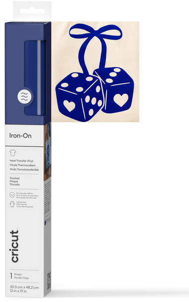 Cricut transferfolie blauw viltstructuur 211641 - 1