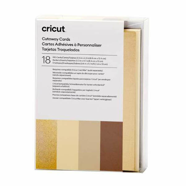Cricut uitsnijkaarten 'neutrals' 8,9 x 12,4 cm (18 stuks) 448008 - 1