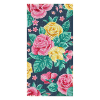 Crystal Art diamond painting kaart Pretty Flowers 11 x 22 cm