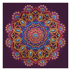 Crystal Art diamond painting kaart Purple Mandala 18 x 18 cm