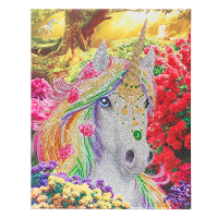 Crystal Art diamond painting kit Unicorn Forest 40 x 50 cm CAK-A71 400962