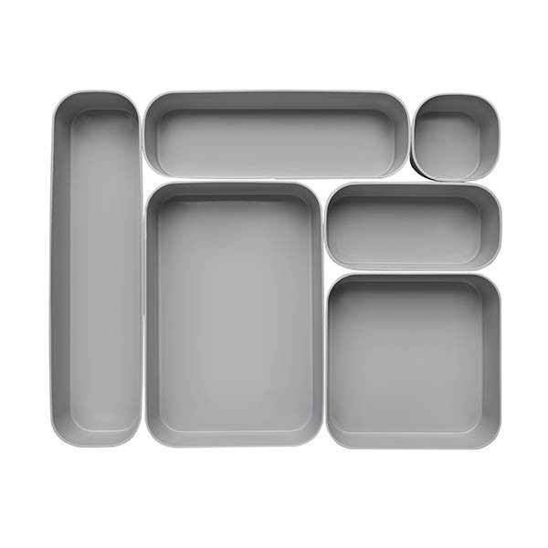 Curver Infinity set ladebakje XS lichtgrijs 3 x 0,2 liter 243868 - 2