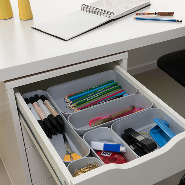 Curver Infinity set ladebakje XS lichtgrijs 3 x 0,2 liter 243868 - 3