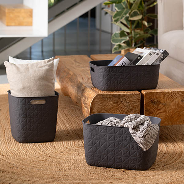 Curver Softex opbergmand Cube antraciet 15 liter 243856 - 3