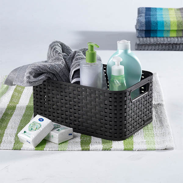 Curver Style opbergmand S + deksel antraciet 6 liter 243862 - 3