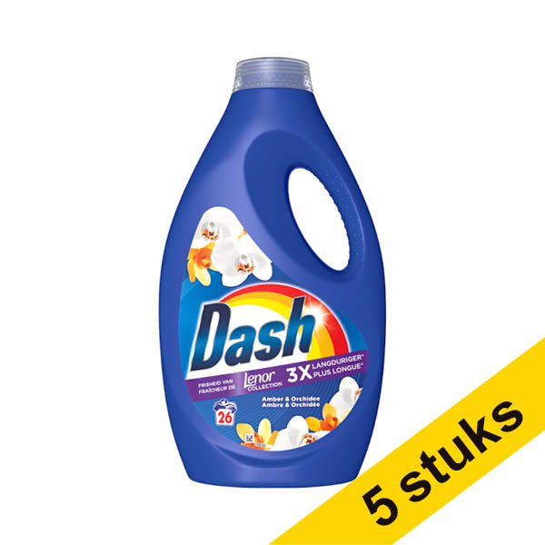 Aanbieding: 5x Dash Gouden Orchidee Lenor La Collection wasmiddel vloeibaar 1170 ml (26 wasbeurten) SDA05067 - 1