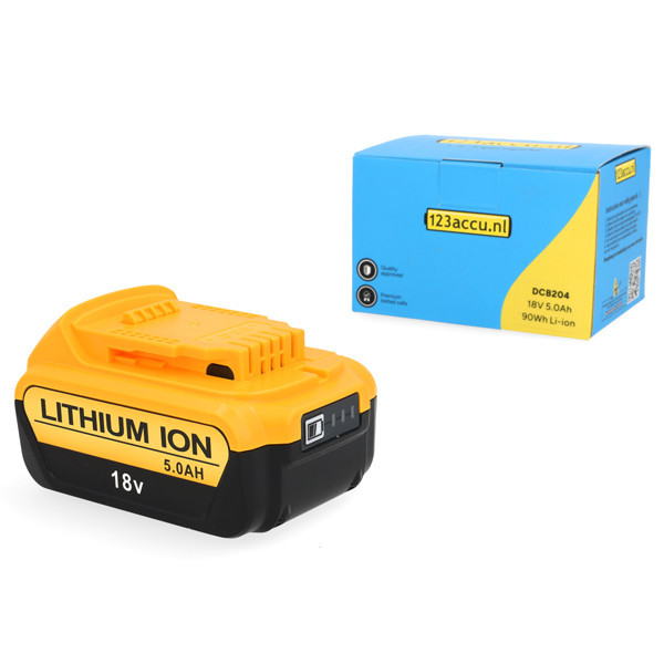DeWalt DCB184 XR Li-ion accu (18 V, 5.0 Ah, 123accu huismerk) ADE01148 - 1