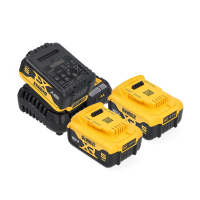 Startset: 3x DeWalt DCB184 XR accu's + lader (18 V, 5.0 Ah, origineel) ADE01227
