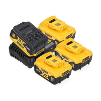 Startset: 4x DeWalt DCB184 XR Li-ion accu's + lader (18 V, 5.0 Ah, origineel) ADE01218
