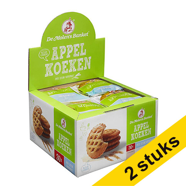 Aanbieding: 2x de Molen appelkoeken (30 stuks) 423350 - 1