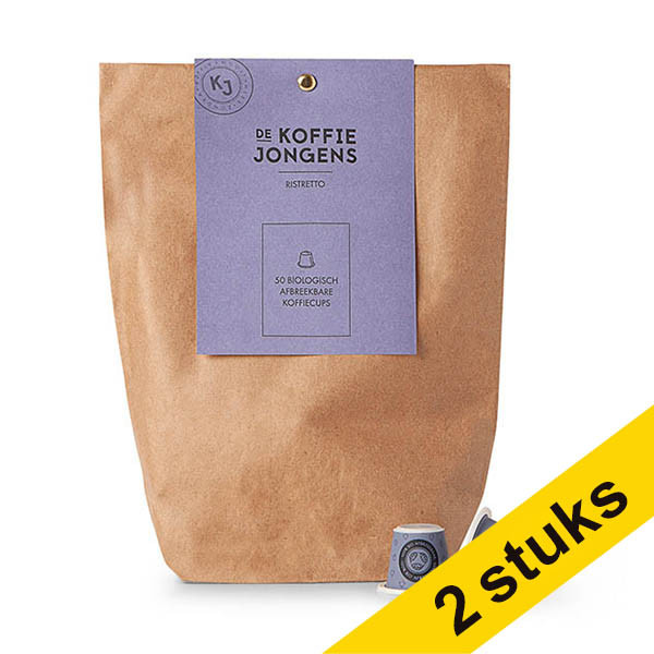 Aanbieding: 2x De koffiejongens Ristretto koffiecups (50 stuks) 427515 - 1