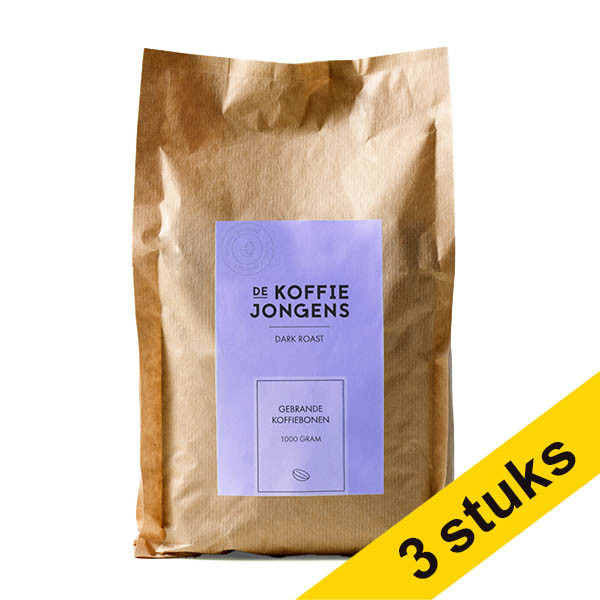 Aanbieding: 3x De koffiejongens Dark Roast koffiebonen 1 kg 427521 - 1