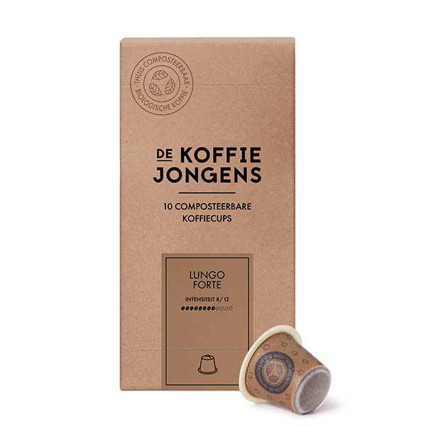 De koffiejongens Lungo Forte koffiecups (10 stuks) 427501 - 1