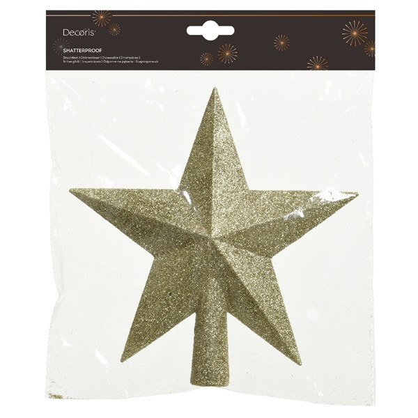 Kerstboom piek ster goud K151000408 - 2