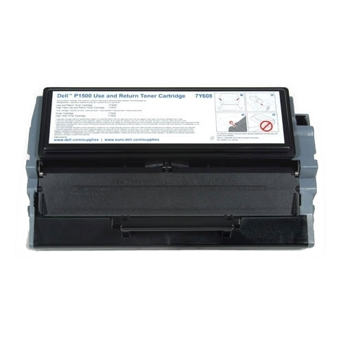 Dell 593-10010 (7Y610) toner zwart hoge capaciteit (origineel) 593-10010 085639 - 1