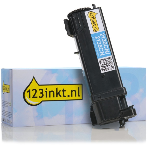 Dell 593-10313 / 593-10321 (FM065) toner cyaan hoge capaciteit (123inkt huismerk) 593-10313C 085698 - 1