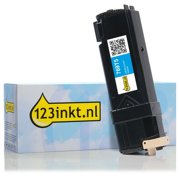 Dell 593-11041 (769T5) toner cyaan hoge capaciteit (123inkt huismerk) 593-11041C 085849 - 1