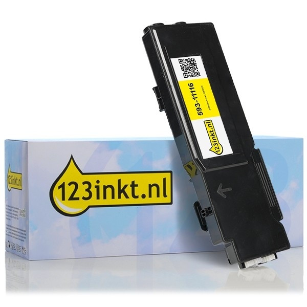 Dell 593-11112 (V0PNK) toner geel (123inkt huismerk) 593-11112C 085947 - 1