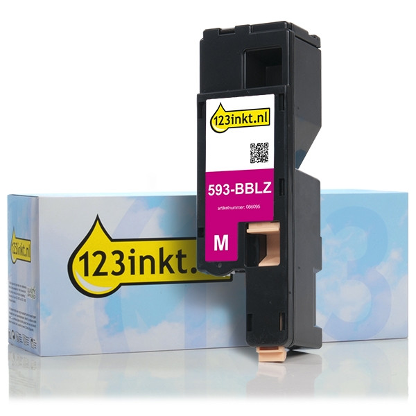 Dell 593-BBLZ (WN8M9) toner magenta (123inkt huismerk) 593-BBLZC 086095 - 1