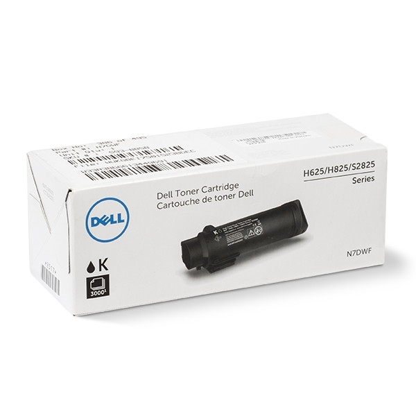 Dell 593-BBSB (6CVF8) toner zwart hoge capaciteit (origineel) 593-BBSB 086112 - 1