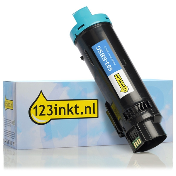 Dell 593-BBSC (RX3MD) toner cyaan (123inkt huismerk) 593-BBSCC 086107 - 1