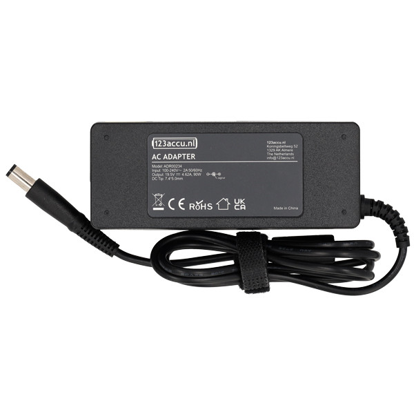 Dell adapter (19.5 V, 4.62 A, 90 W, 123accu huismerk) ADR00234 - 2