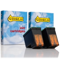 Dell series 1 aanbieding: 2 x Dell 592-10040 kleur (123inkt huismerk) 592-10040 019030