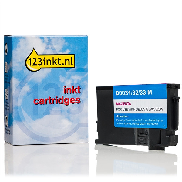 Dell series 33 / 592-11814 inktcartridge magenta extra hoge capaciteit (123inkt huismerk) 592-11814C 019191 - 1