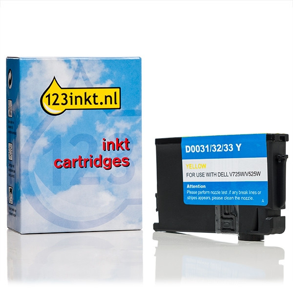 Dell series 33 / 592-11815 inktcartridge geel extra hoge capaciteit (123inkt huismerk) 592-11815C 019193 - 1