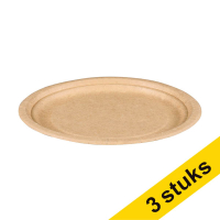 Aanbieding: 3x Depa wegwerpbord kraft 18 cm (100 stuks) 423537