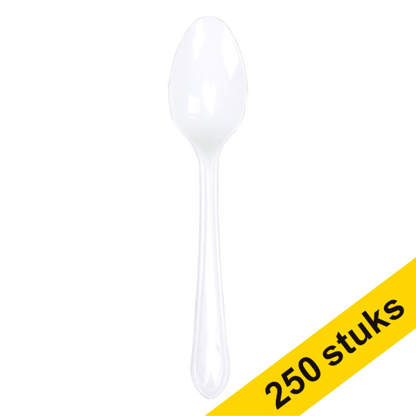 Depa Aanbieding: 5x Depa herbruikbare lepel wit (50 stuks)  402756 - 1