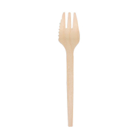 Depa snackvork hout (200 stuks)